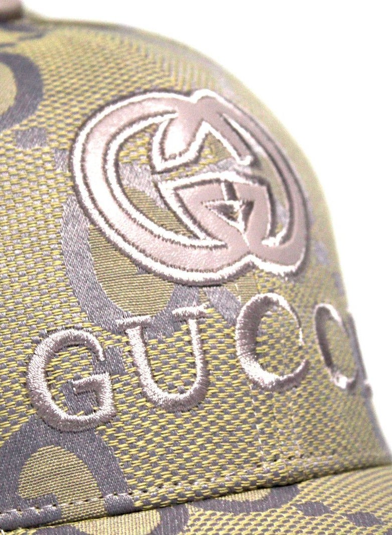 GUCCI Gucci GG Monogram Canvas Baseball Cap - Beige & Light Pruple  - Image 3