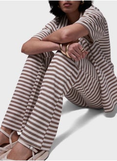 TOPSHOP Striped Wide Leg Pants  - Image 3
