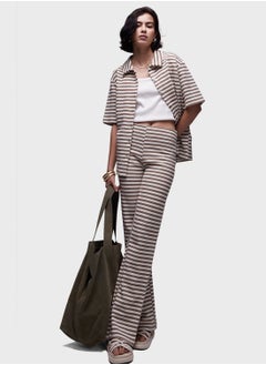 TOPSHOP Striped Wide Leg Pants  - Image 5