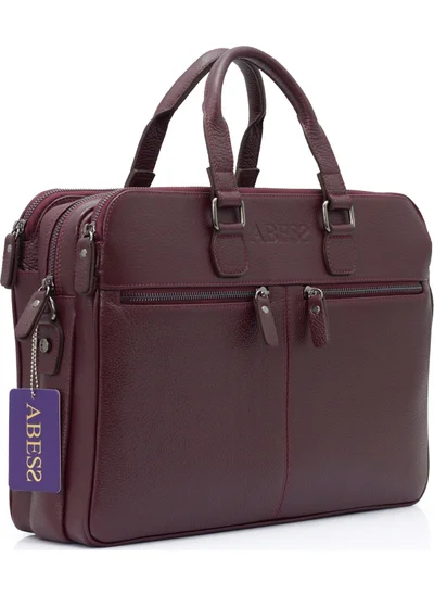 Abess Briefcase Luxury Genuine Leather Briefcase