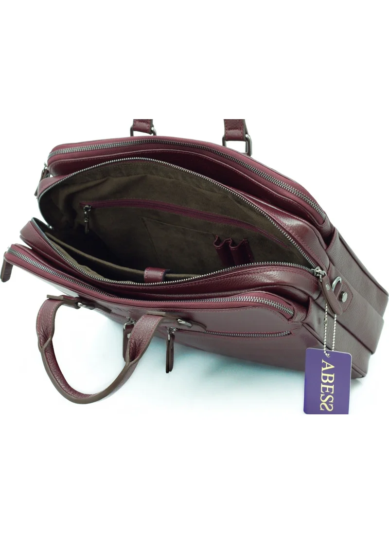 Abess Briefcase Luxury Genuine Leather Briefcase