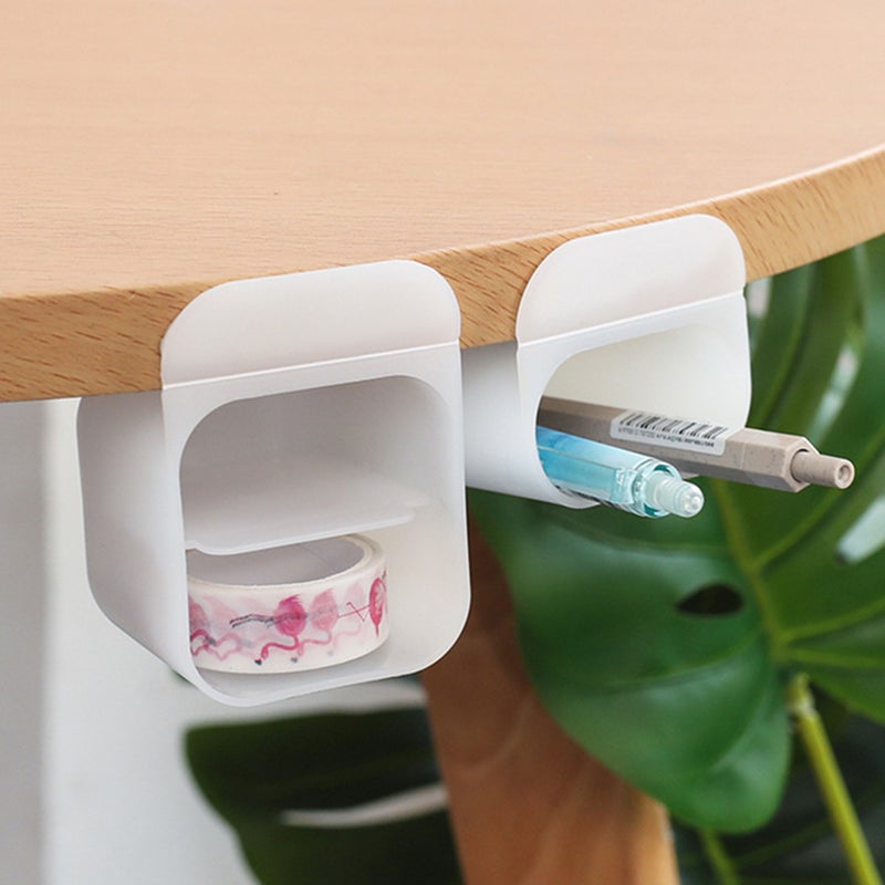 3Pcs Adhesive Screen Pen Holders Multi-function Desktop Stationery Boxes Office Supplies - Image 5