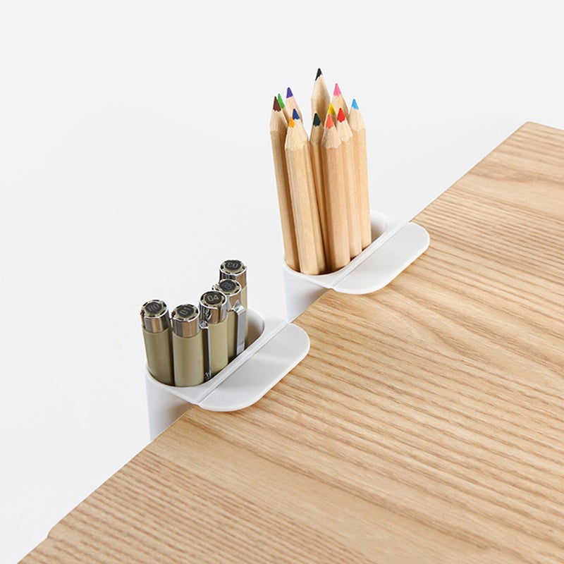 3Pcs Adhesive Screen Pen Holders Multi-function Desktop Stationery Boxes Office Supplies - Image 2