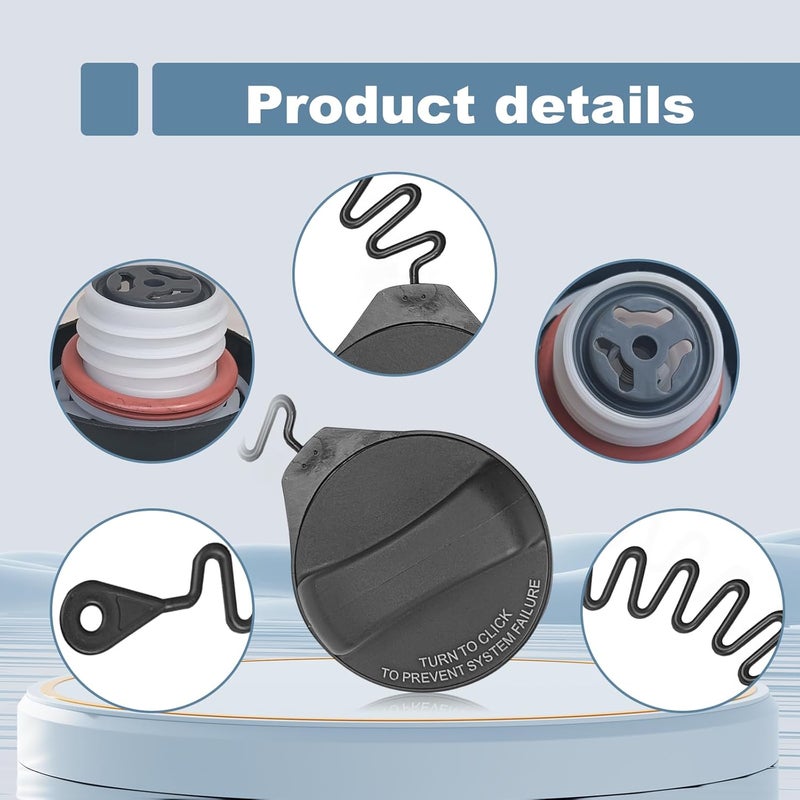 CmeRto Fuel Tank Gas Filler Cap for Volvo Models 2003-2018, Replacement Part 31392044 - Image 2
