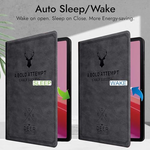 Robustrion Cover for Lenovo Tab M11 Cover Case, Flip Cover for Lenovo Tab M11 Tablet 11 inch [ Auto Sleep Wake Support] - Deer Black - Image 3