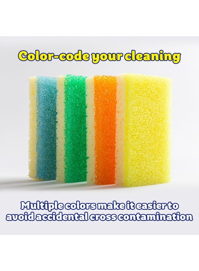 سى اى اف إسفنجة تنظيف مزدوجة الجوانب من سيف سبونج دادي + منظف، وسادة إسفنجية متعددة الأغراض لغسل الأطباق وتنظيف المنزل خالية من الخدوش، وسادة تنظيف ذات ملمس مرن ومقاومة للرائحة للمطبخ والمنزل والخارج - Image 5