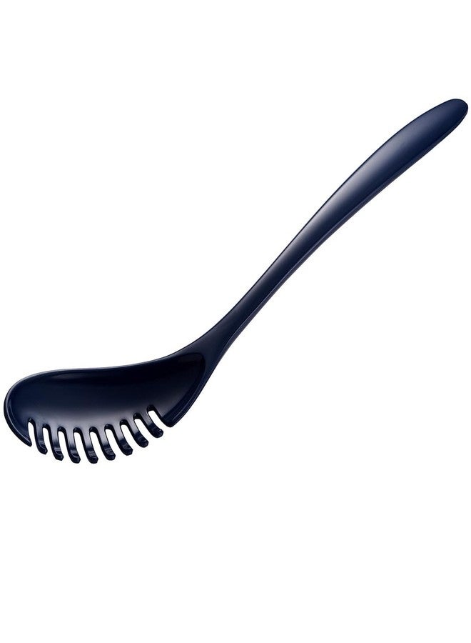 Gourmac 12-Inch Melamine Pasta Server Spaghetti Fork & Strainer, Cobalt Blue - Image 1
