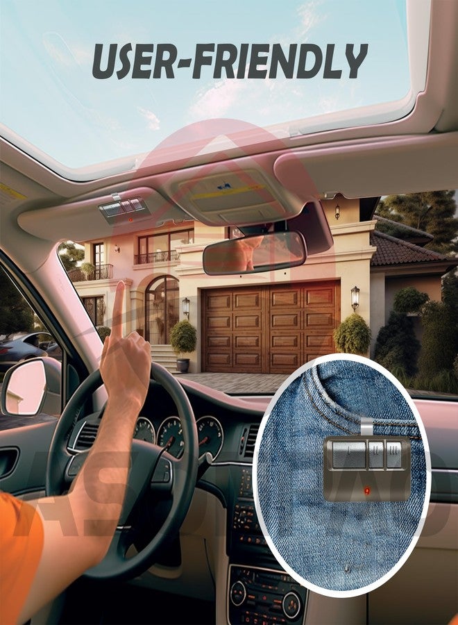 ASONPAO جهاز تحكم عن بعد لفتح باب المرآب من نوع ASONPAO 3 for 893Max Universal LiftMaster مع ضمان لمدة 3 سنوات - بديل أصلي - Image 5