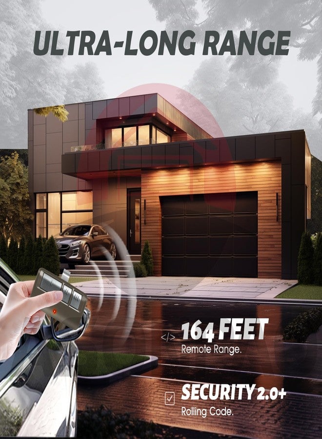 ASONPAO جهاز تحكم عن بعد لفتح باب المرآب من نوع ASONPAO 3 for 893Max Universal LiftMaster مع ضمان لمدة 3 سنوات - بديل أصلي - Image 4