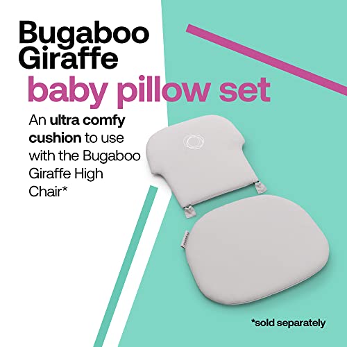 Bugaboo Giraffe Baby Set Pillow Insert Cushion Set Padded Backrest Seat Liner WaterRepellent Machine Washable High Chair Accessory Compatible with Bugaboo Giraffe Arctic White - Image 3