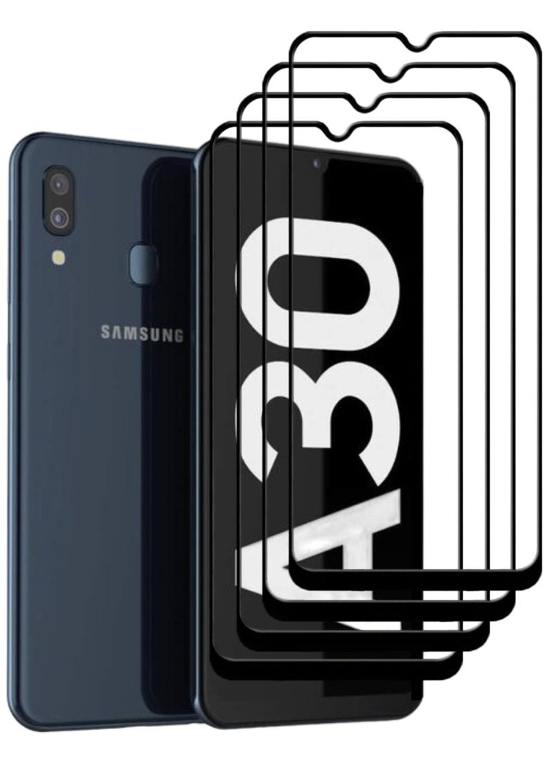 ACLIX 4 Pieces Antistatic ESD Dustproof Premium Quality High Definition Tempered Glass Screen Protector Designed For Samsung Galaxy A30 - Image 1