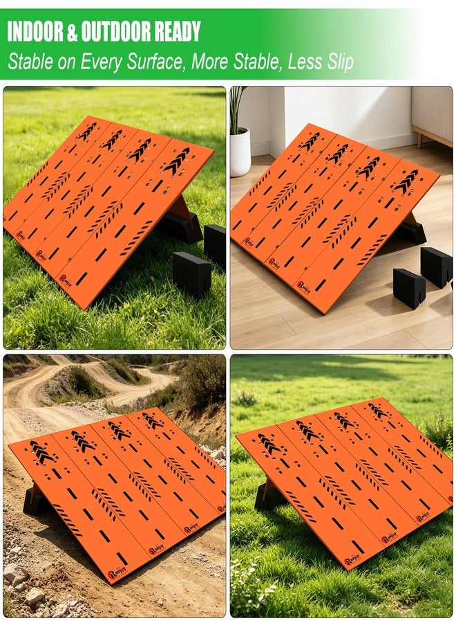 RCenjoy RC Car Jump Ramp Takeoff Board RC Ramp with Foam Base for Jumping Stunt Playset for 1/14 1/16 1/18 1/24 Remote Control Model Car, 4 Boards (Orange) - Image 5