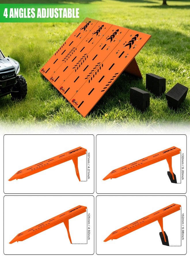RCenjoy RC Car Jump Ramp Takeoff Board RC Ramp with Foam Base for Jumping Stunt Playset for 1/14 1/16 1/18 1/24 Remote Control Model Car, 4 Boards (Orange) - Image 3