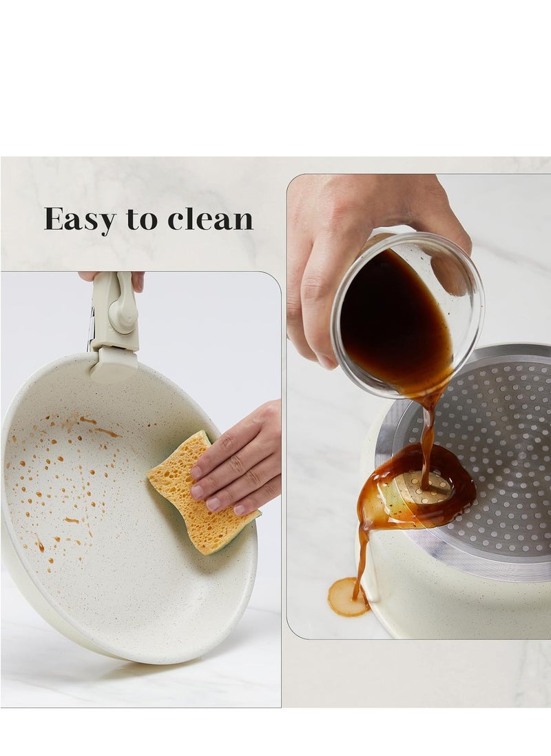 Sharpdo - 15-Piece Removable Medical Stone Non-Stick Pot and Pan Set - Image 1