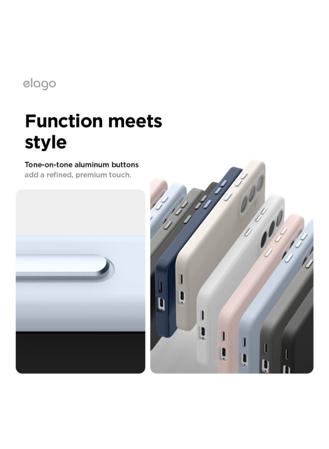 Elago Magnetic Liquid Silicone for Samsung Galaxy S26 ULTRA (2026) case cover with MagSafe Shockproof - Light Blue - Image 5