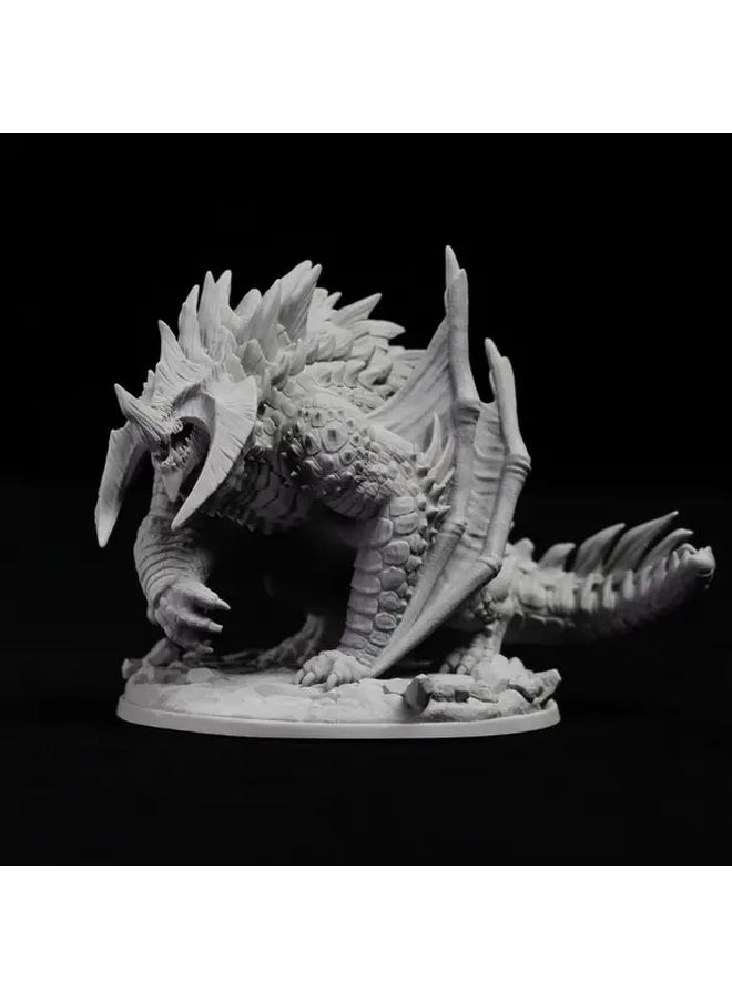 Fantasy Gaming Siege Wyvern Dragon Miniature ABS Resin Ages 14 Up - Image 1