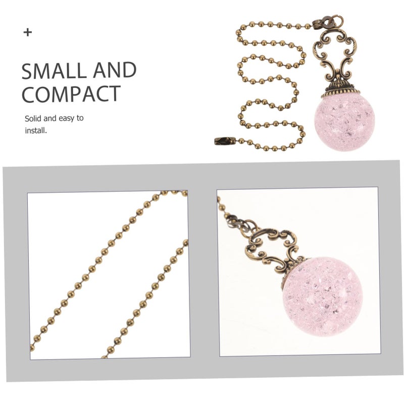 Pink Vintage Beaded Ceiling Fan Pull Chain Pendant Replacement For Lamps And Lights - Image 5