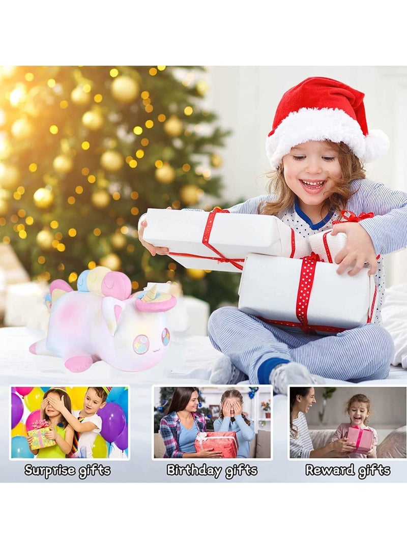 كابتن تيك Rainbow Cat Plush Toy, 10,Inch Collectible Stuffed Animal, Cute Cartoon Cat Pillow, Perfect Gift for Kids and Fans - Image 5