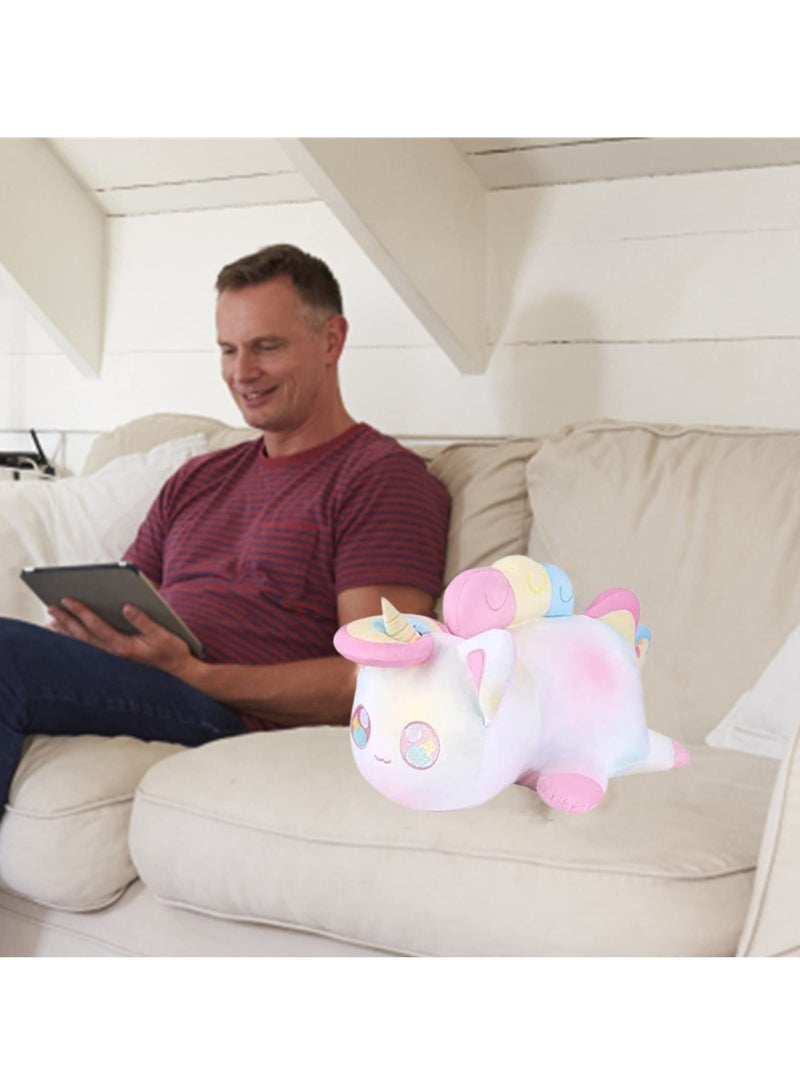 كابتن تيك Rainbow Cat Plush Toy, 10,Inch Collectible Stuffed Animal, Cute Cartoon Cat Pillow, Perfect Gift for Kids and Fans - Image 4