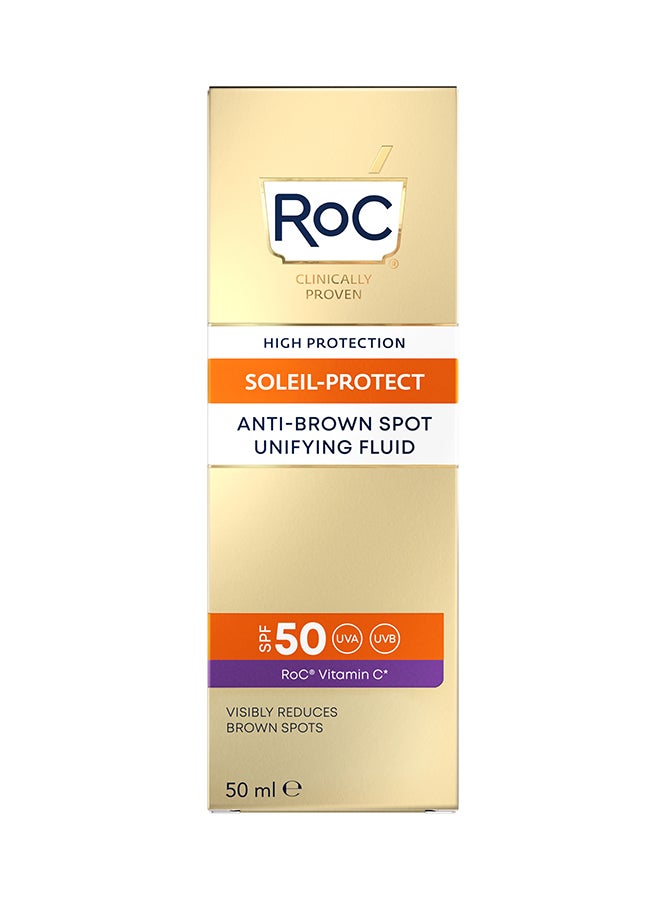 RoC سائل سولاي بروتيكت المضاد للبقع البنية، عامل حماية من الشمس 50+، 50 مل - Image 3