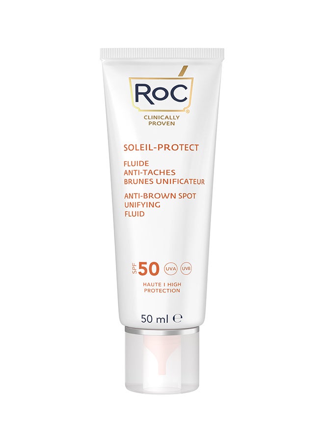 RoC سائل سولاي بروتيكت المضاد للبقع البنية، عامل حماية من الشمس 50+، 50 مل - Image 2