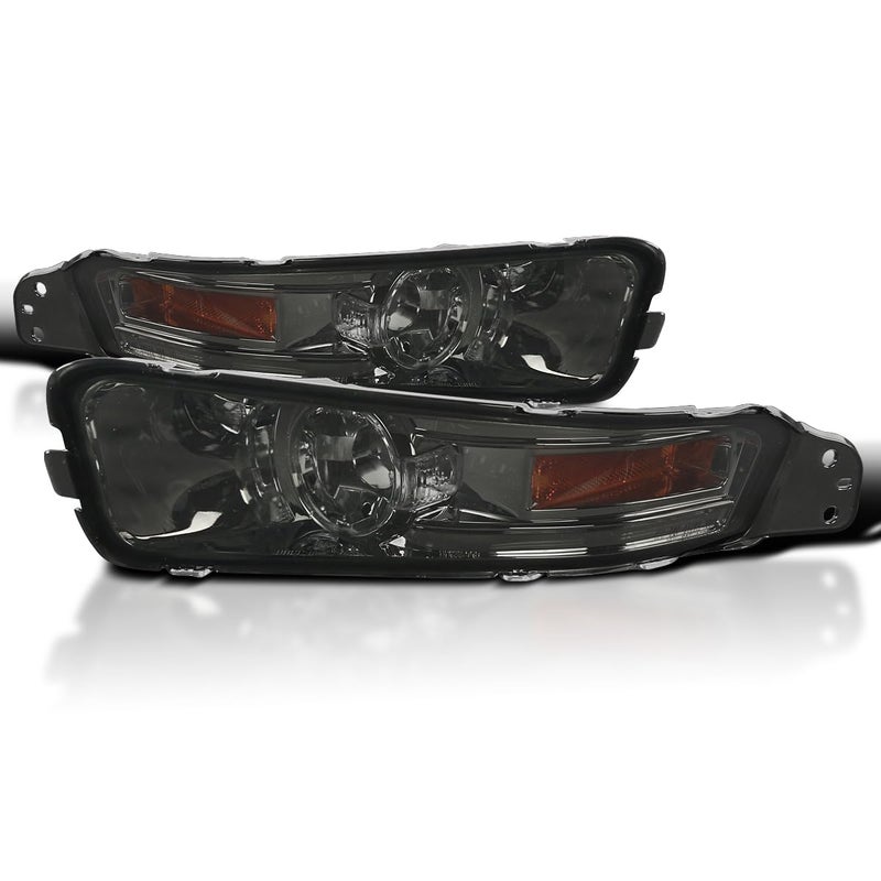 SPECD TUNING Smoke Lens Bumper Lights Compatible with 20052009 Ford Mustang LR Pair Assembly