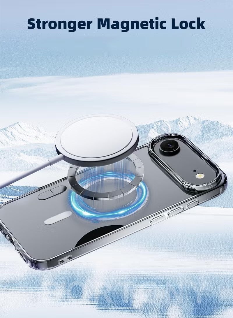 iPhone 17 Air Magnetic Clear Case | Anti-Yellowing & Scratch-Resistant | Shockproof with Air Guard Corners | Strong MagSafe Compatible Case - Image 5