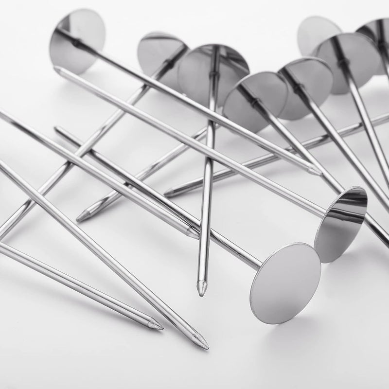 Newtay 12 Pcs Potato Baking Baked Nails, Stainless Steel Potato Baking Rods Potato Baking Gadgets Baking Heating Core Grill Spikes Baking Tools and Accessories for Home Kitchen, Silver - Image 2
