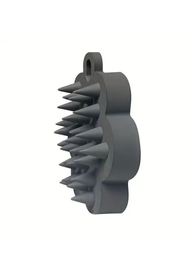 Dark Gray Scalp Massager Shampoo Brush For Wet Dry Hair Women Men Pets - Image 1