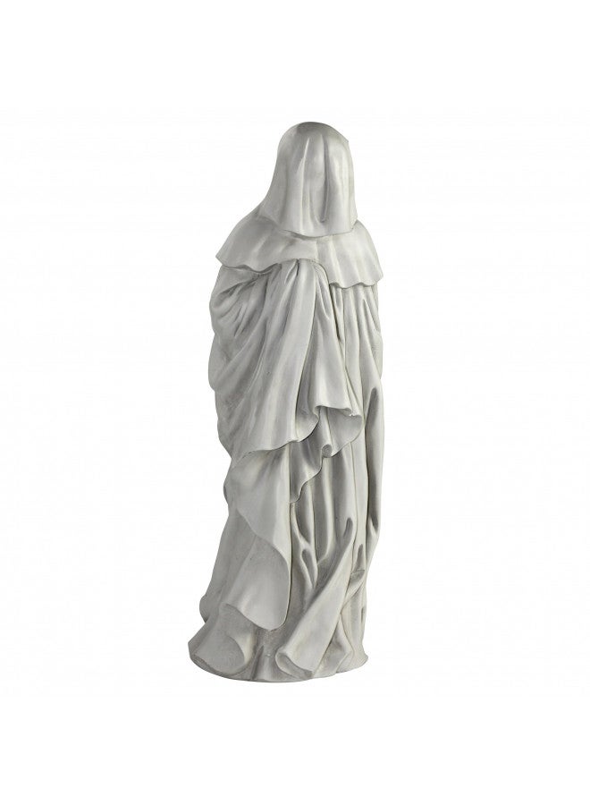 Design Toscano NG31566 Mourning French Pleurant Hooded Figure Statue, Large, antique stone - Image 1
