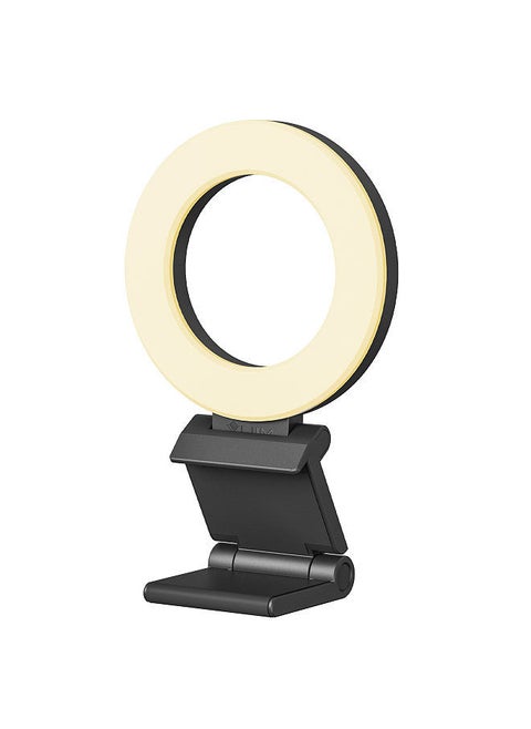 VIJIM CL07 4 Inch Clip-on LED Ring Light Laptop Video Conference Light 3 Lighting Modes 3000K-8000K Dimmable USB Powered for Live Streaming Online Education Meeting