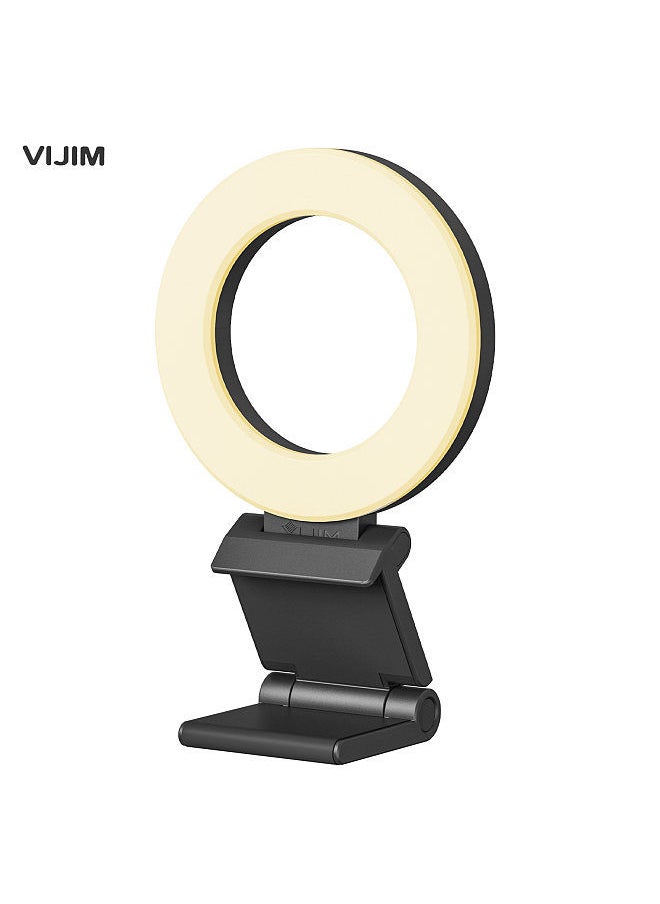 VIJIM - VIJIM CL07 4 Inch Clip-on LED Ring Light Laptop Video Conference Light 3 Lighting Modes 3000K-8000K Dimmable USB Powered for Live Streaming Online Education Meeting - Image 1