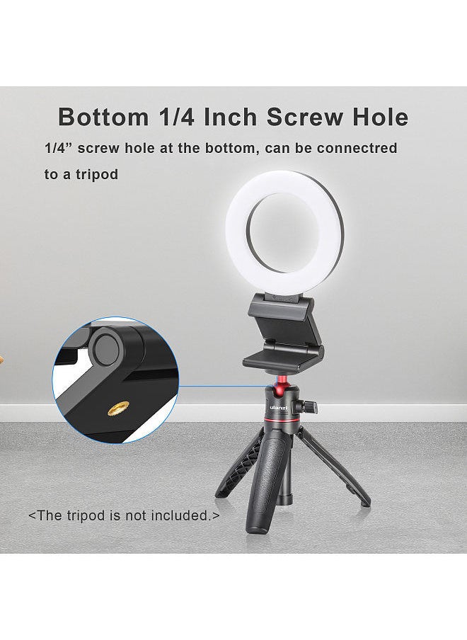 VIJIM - VIJIM CL07 4 Inch Clip-on LED Ring Light Laptop Video Conference Light 3 Lighting Modes 3000K-8000K Dimmable USB Powered for Live Streaming Online Education Meeting - Image 1