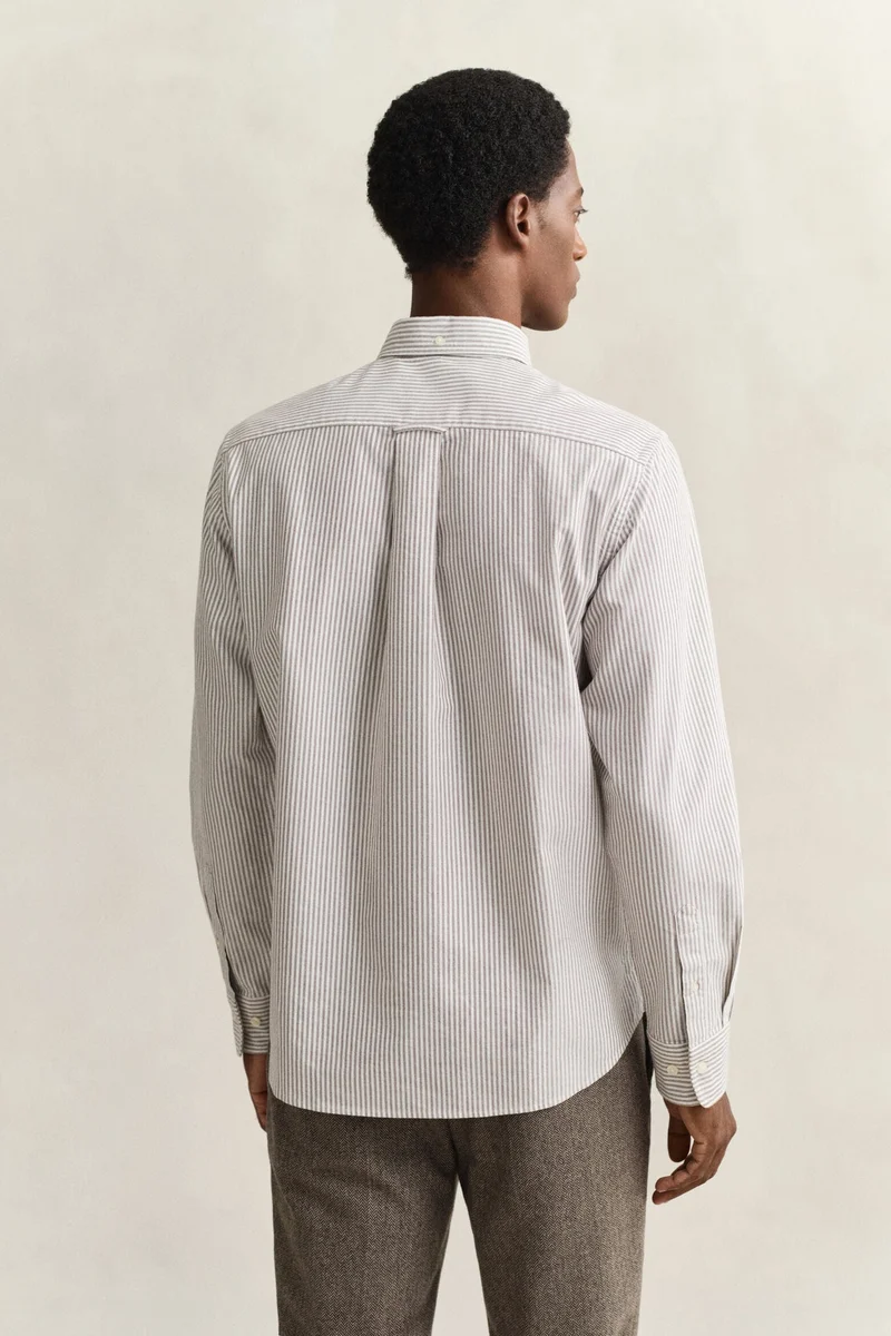GANT  Regular Classic Poplin Stripe Shirt for Men | Best Price UAE