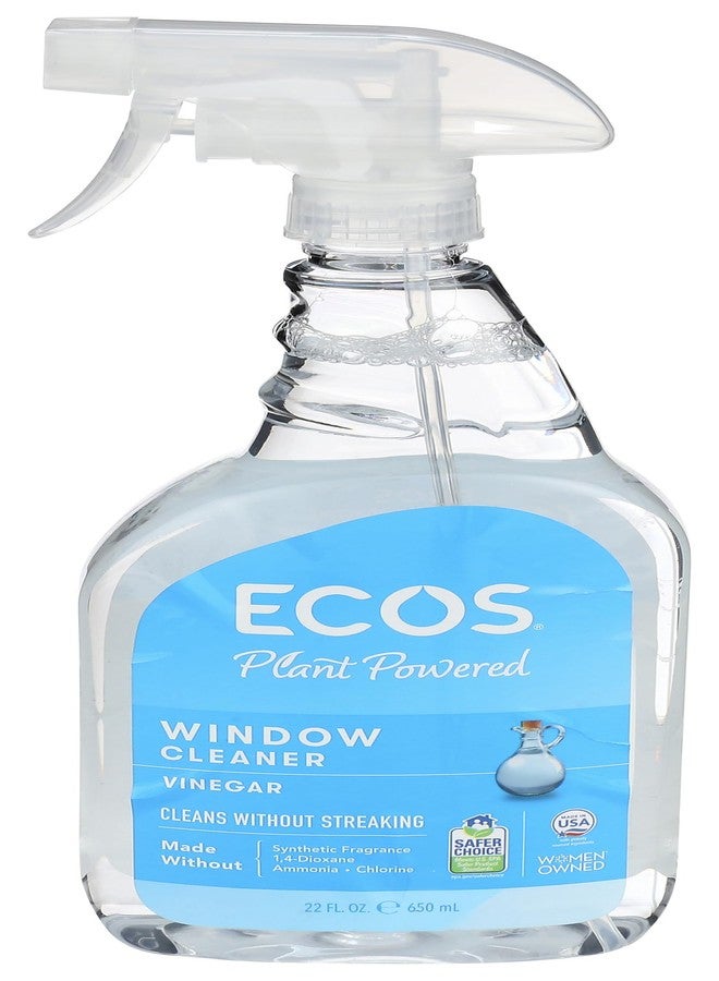 ECOS Earth Friendly Products Window Cleaner with Vinegar, 22 Oz - Image 1