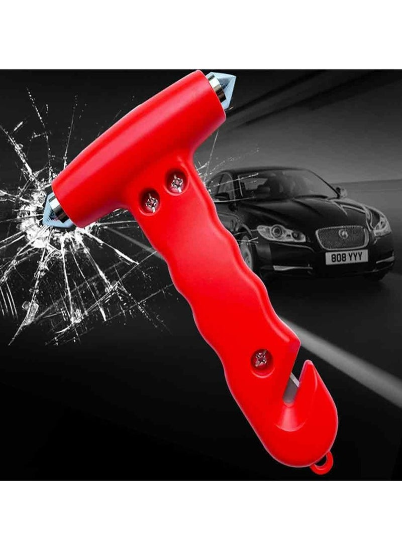 Oasisgalore 2-Piece Car Safety Hammer, Emergency Escape Tool, 2-in-1 Safety Hammer for Home Rescue and Emergency Escape Tool (Red)  - Image 2