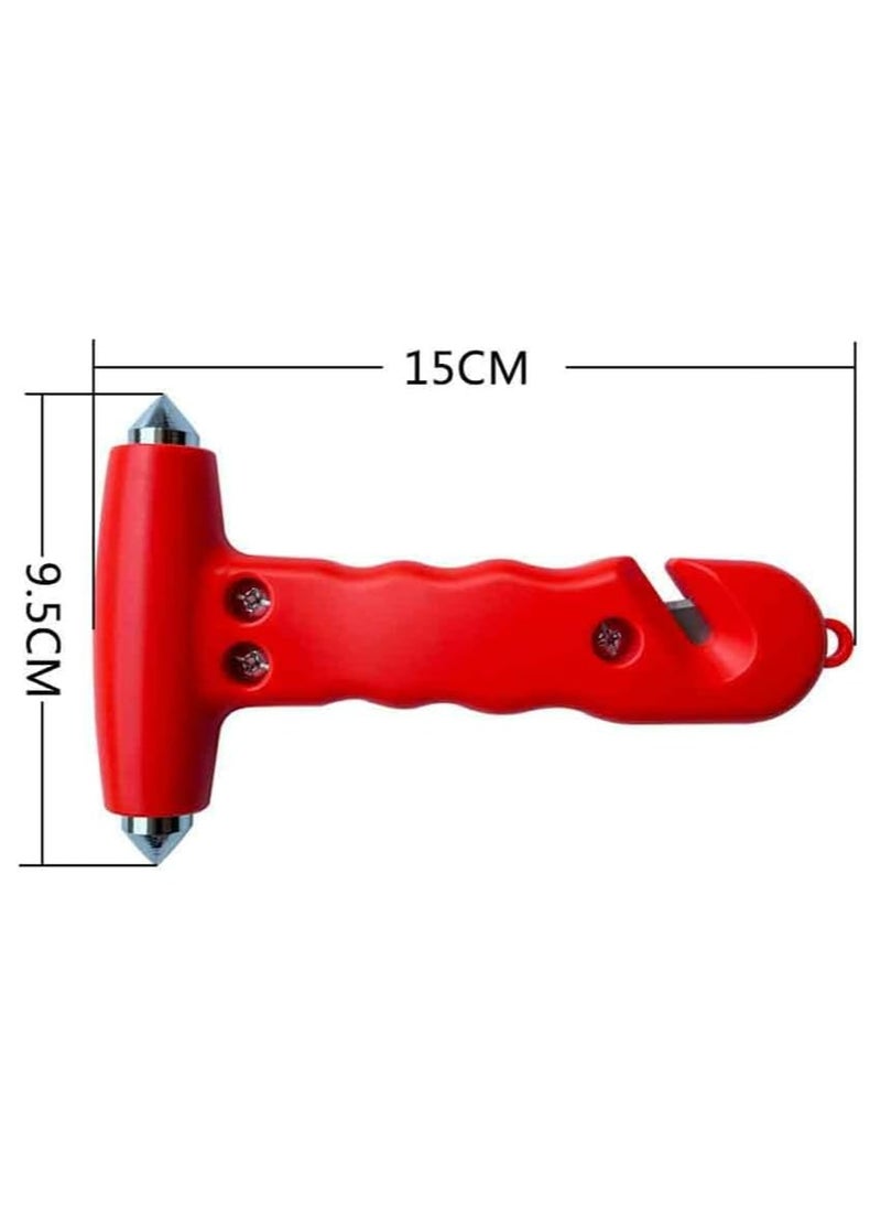 Oasisgalore 2-Piece Car Safety Hammer, Emergency Escape Tool, 2-in-1 Safety Hammer for Home Rescue and Emergency Escape Tool (Red)  - Image 5