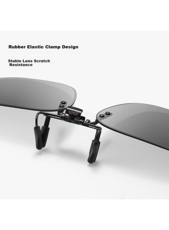 Caponi Polarized Clip-on Sungl For Myopia, Driving Gl For Men And Women, Uv Protection, Anti-glare, Ultra-light - Image 4