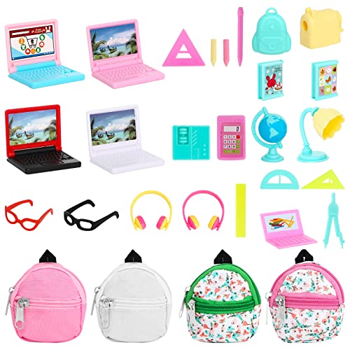 SOTOGO ONEST 29 Pieces Mini House School Supplies Mini School Accessories Miniature House Home Miniature Model DIY Accessories - Image 1