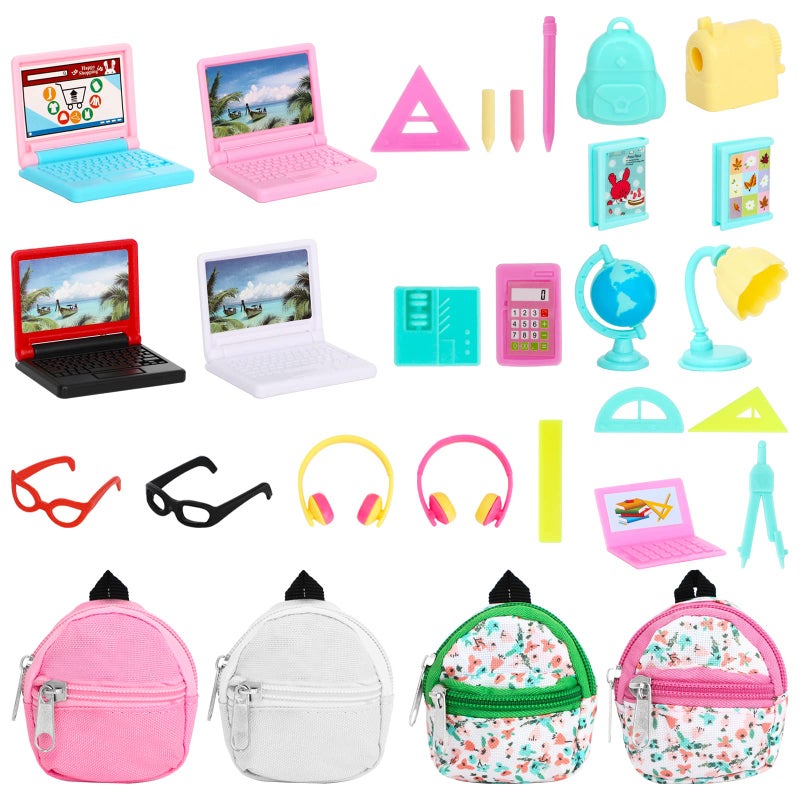 SOTOGO ONEST 29 Pieces Mini House School Supplies Mini School Accessories Miniature House Home Miniature Model DIY Accessories - Image 3