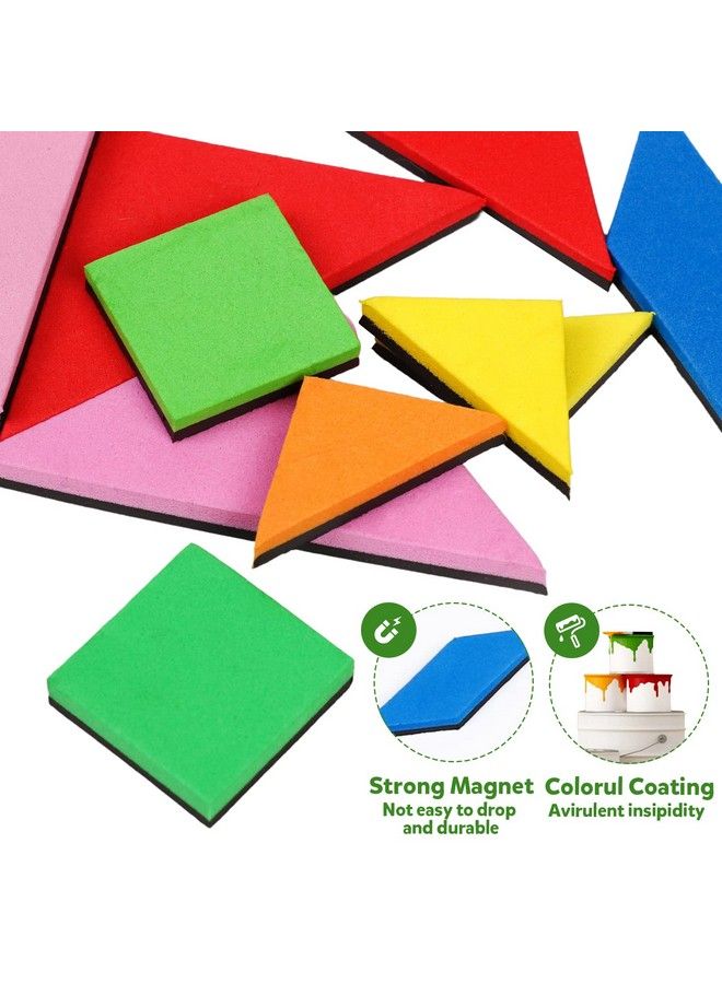 kizh لغز السفر تانجرام لغز مغناطيسي كتاب لعبة رحلة الطريق لعبة بانوراما الأشكال تشريح الألعاب الجذعية مع الحل لعبة تعليمية للأطفال الكبار التحدي الدماغ المضايقون 368 نمط (2PCS Tangrams) - Image 4