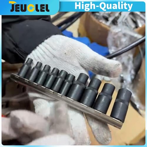 JEUCLEL 10Pcs Tap Socket Wrench Set (Magnetic), 1/4” & 3/8” Drive External Tap Socket Adapter, Torx Socket Set - Image 5