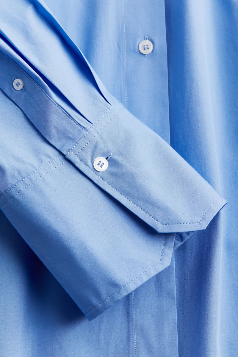 H&M Long cotton shirt dress