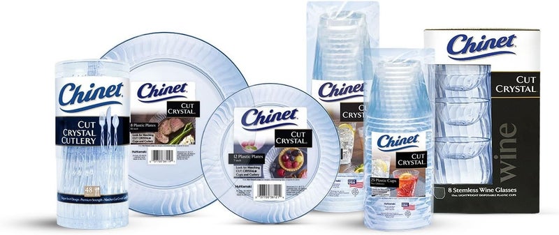 Chinet Cut Crystal Tumblers 9 Ounce 25 Count - Image 3