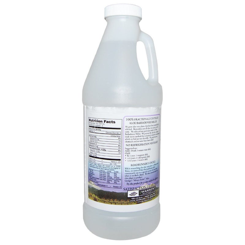 George's Aloe Vera, 100% Aloe Vera Liquid, 32 fl oz (.94 l) - Image 2