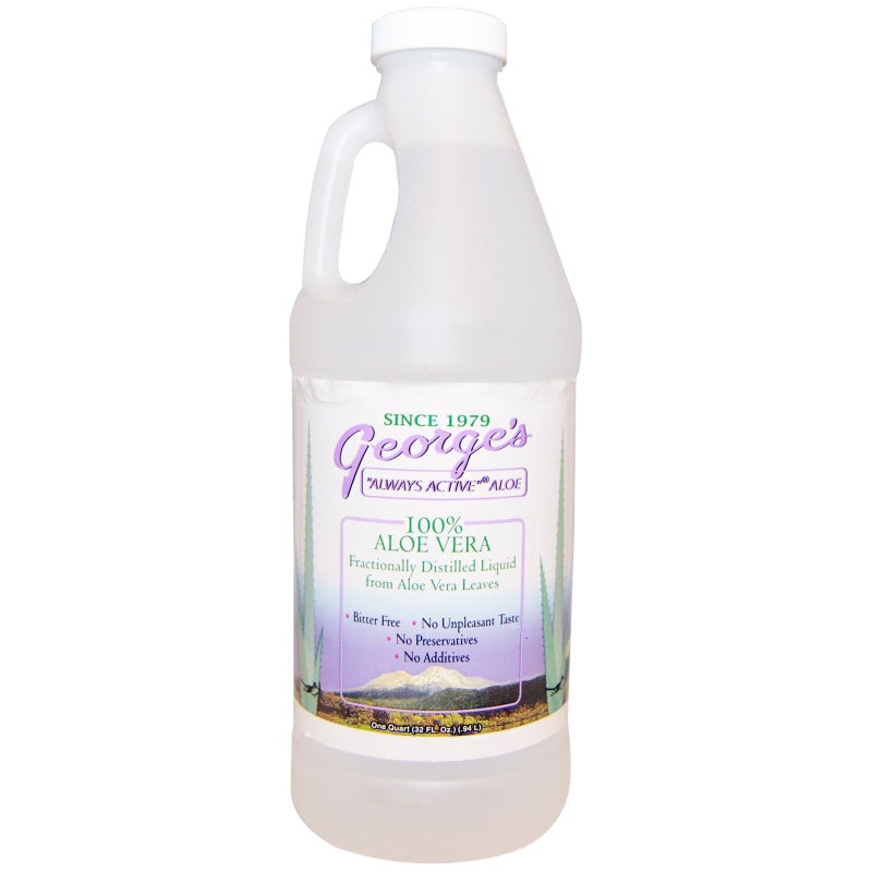 George's Aloe Vera, 100% Aloe Vera Liquid, 32 fl oz (.94 l) - Image 1