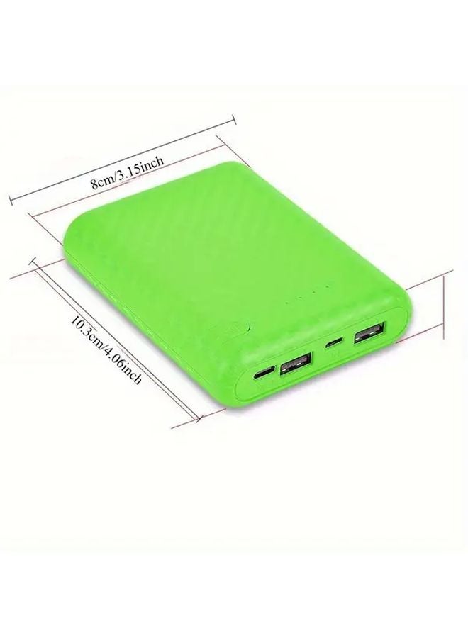 Blue 2pcs Portable Power Bank with 4 18650 Battery Compartments Fast USB Charging for Outdoor - Image 5