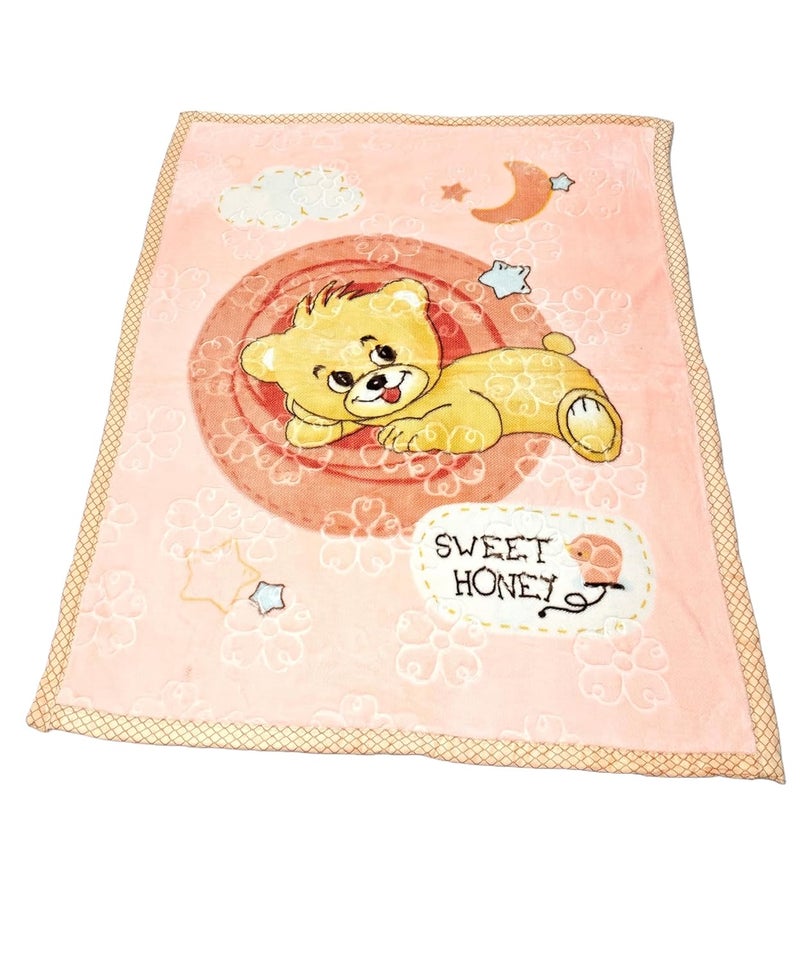 UltraSoft Baby Mink Blanket for Toddlers 14 Years 100x140 cm Warm Lightweight Available in 5 Colors Blush Peach  - Image 2