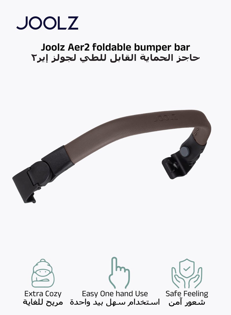 JOOLZ Foldable Bumper Bar for Stroller | Extra Cozy & Secure | Easy One-Hand Use | Quick Fold | Stylish Design | Safe for Toddlers | Compatible with Joolz | 10 x 50 x 8 CM - Image 1