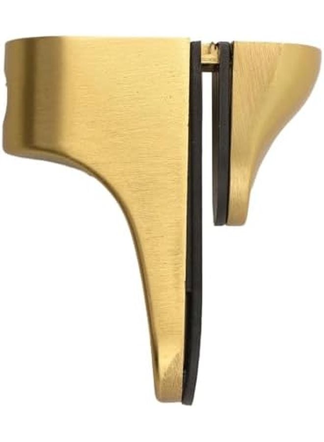 Adjustable Glass Shelf Bracket Wall Mount Support Gold Zinc Alloy Holder For 3 22mm Thick Glass - Image 1